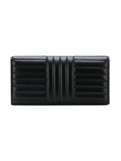 Shop Prada Quilted Continental Wallet In Black