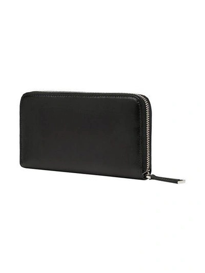 Shop Fendi Geometric Stud Wallet In Black