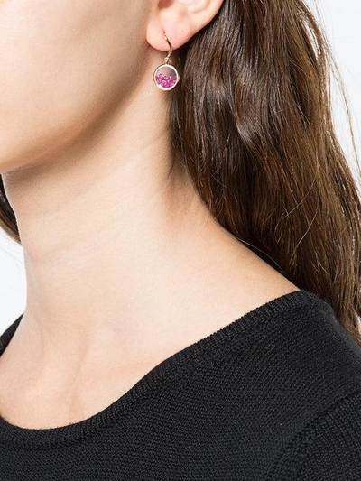 Shop Aurelie Bidermann 18kt Gold Chivor Ruby Earrings In Pink