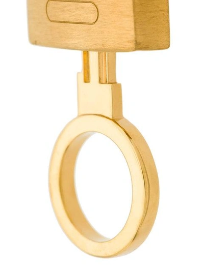 Shop Ambush Padlock Earring In Metallic