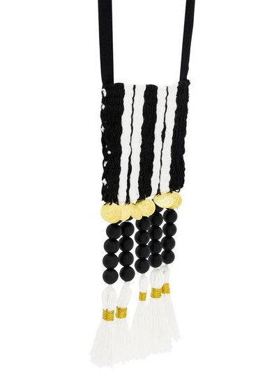 Shop Zeus + Dione Vera Long Necklace In Black