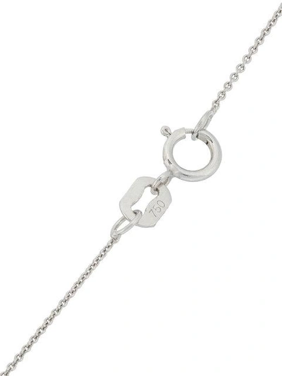 Shop Alemdara 18k White Gold Handan Diamond Eye Necklace - Metallic