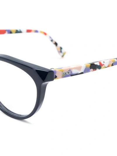 Shop Fendi Cat Eye Glasses In Blue