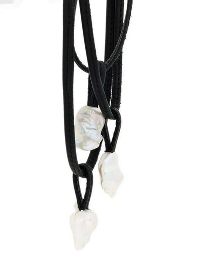 Shop Monies Iridescent Multi Pendant Necklace - Black