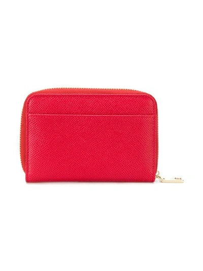 Shop Dolce & Gabbana Zip Around Purse - Red