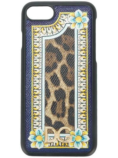 Shop Dolce & Gabbana Printed Iphone 6/7 Case - Multicolour