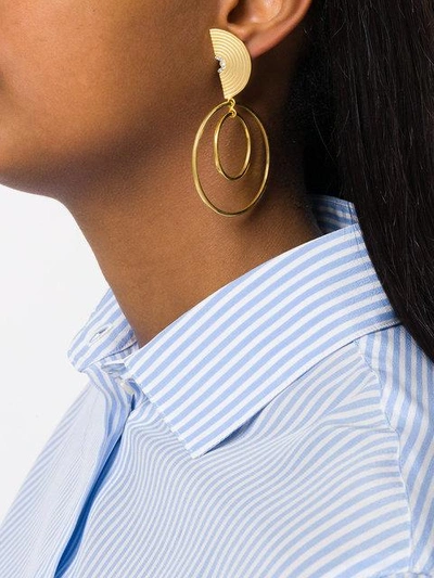 Shop Charlotte Valkeniers Spectrum Hoop Earrings - Metallic