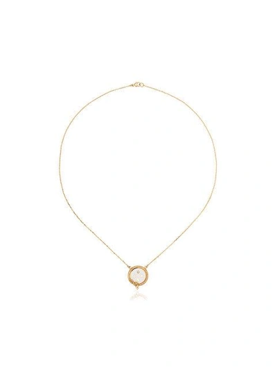 Shop Foundrae Wholeness Necklace With 18k Yellow Gold And Diamond In Metallic