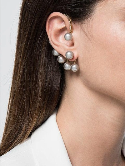 Shop Dsquared2 Pearl-embellished Ear-cuff