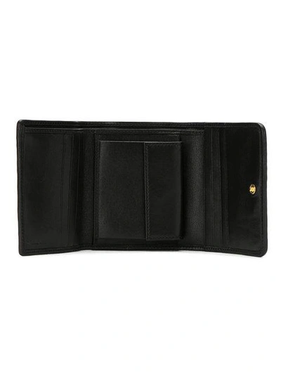 Shop Miu Miu Matelassé Trifold Wallet In Black