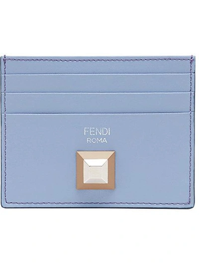 Shop Fendi Two-tone Card Holder - Blau In Blue