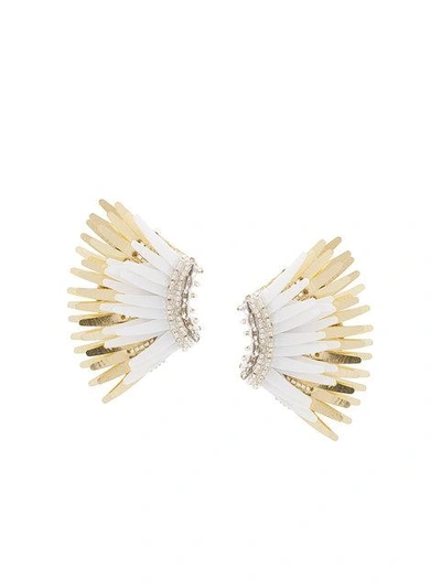 Shop Mignonne Gavigan Wings Earrings In White
