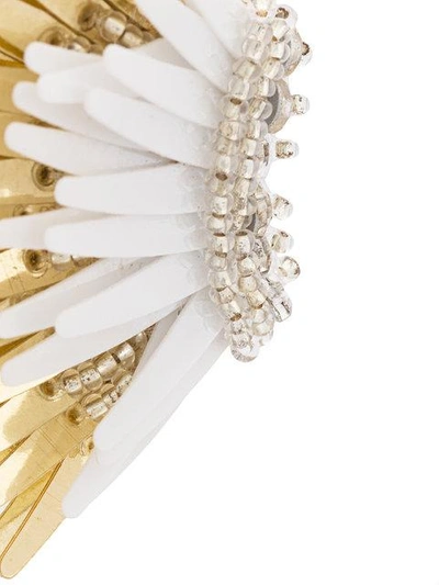 Shop Mignonne Gavigan Wings Earrings In White