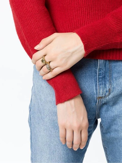 Shop Camila Klein Set Of 2 Rings In Metallic