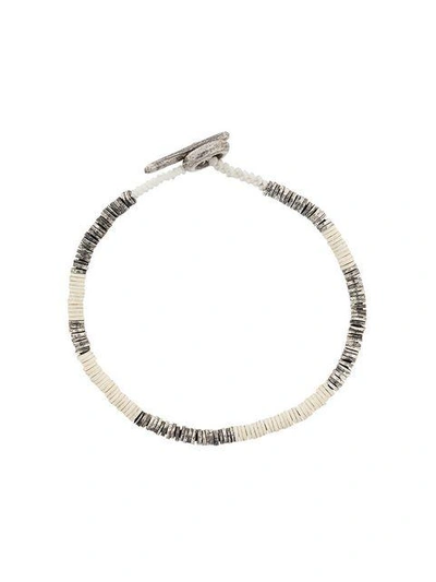 Shop M Cohen Beaded Bracelet In White