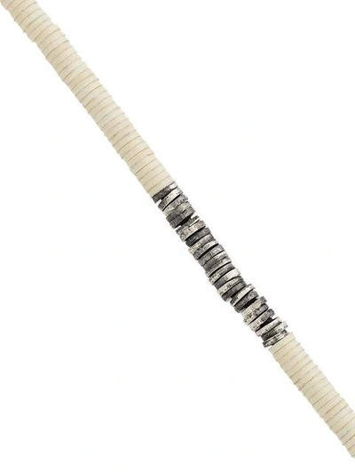 Shop M Cohen Beaded Bracelet In White