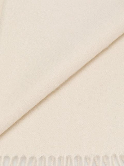 N•peal Fringe-edge Scarf In Neutrals
