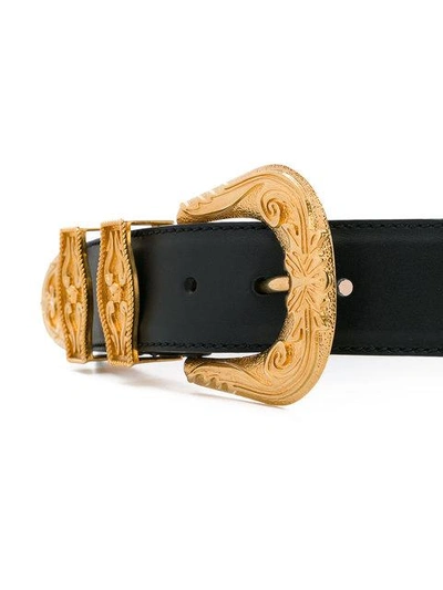 Shop Versace Double Buckle Belt
