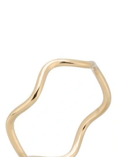 Shop Sabine Getty Yellow Gold Wave Ring - Metallic