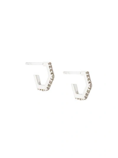 Shop Rachel Jackson Mini Hoop Earrings In Metallic