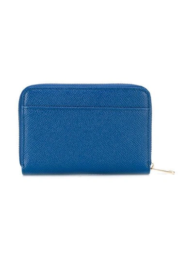 Shop Dolce & Gabbana Small Zip-around Wallet - Blue