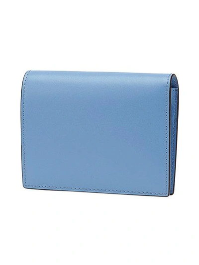 Shop Fendi Logo Fold Out Purse - Blue