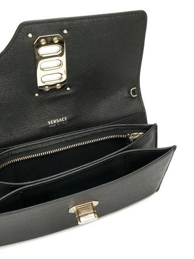 Shop Versace Wallet On Chain - Black