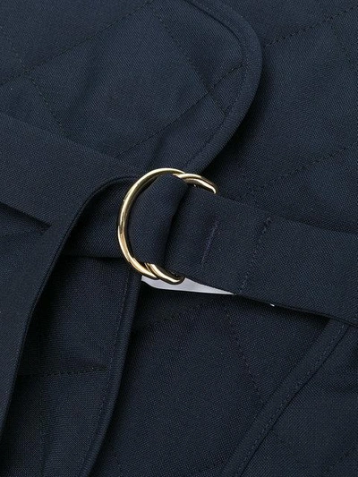 Shop Jil Sander Quilted Belt - Blue