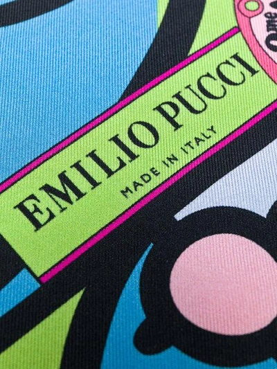 Shop Emilio Pucci Paris-print Scarf In Pink