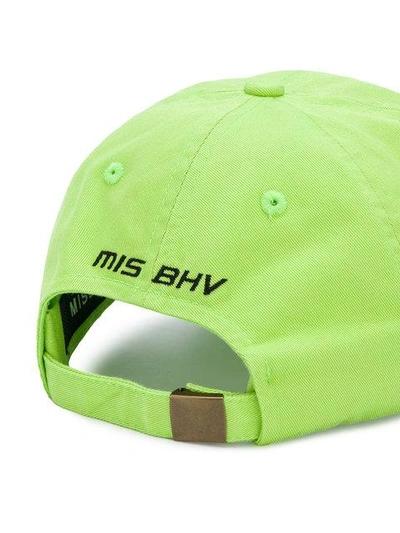 Shop Misbhv Back Logo Printed Cap In Green