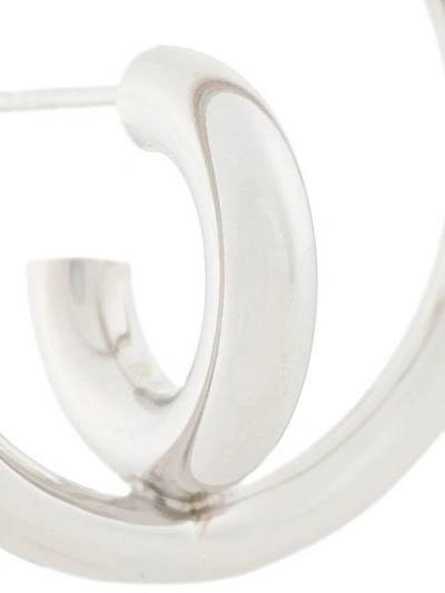 Shop Charlotte Chesnais Saturn Blow Medium Earrings In Metallic