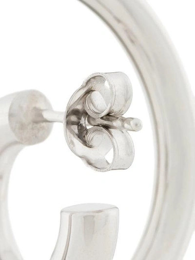 Shop Charlotte Chesnais Saturn Blow Medium Earrings In Metallic