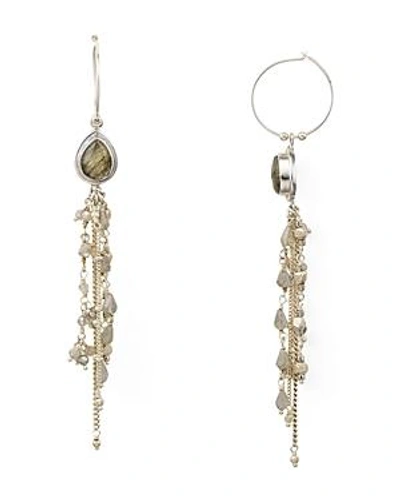 Shop Chan Luu Cultured Freshwater Pearl Linear Drop Earrings In Silver
