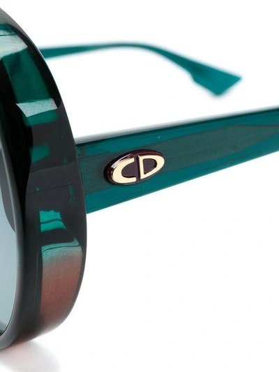 Shop Dior Aviator Sunglasses In Green