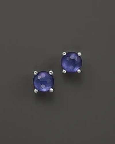 Shop Ippolita Rock Candy Mini Stud Earrings In Viola In Purple