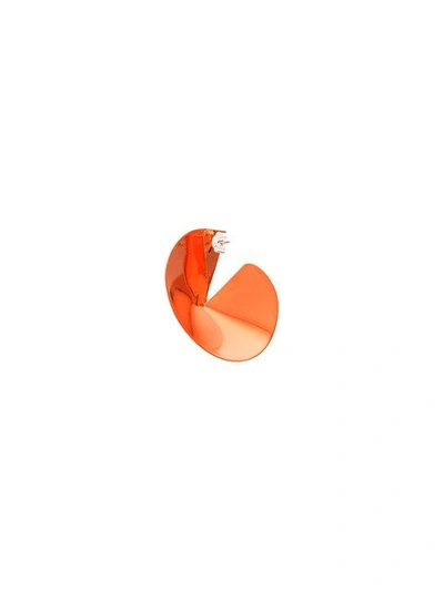 Shop Gaviria Jewellery Gaviria Orange Fortune Cookie Earrings - Yellow