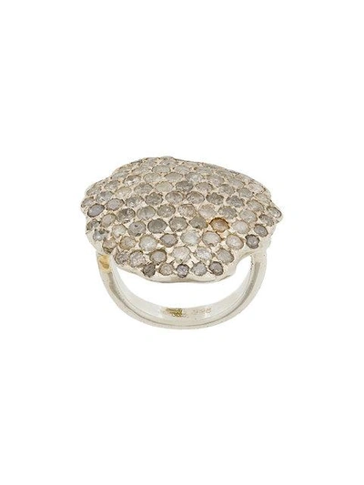 Shop Rosa Maria Monard Ring In Metallic