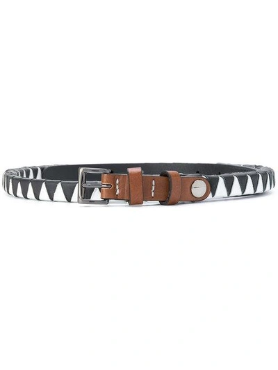 Shop Dorothee Schumacher Zig Zag Thin Belt