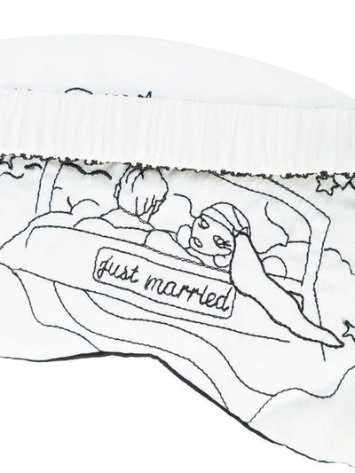 Shop Morgan Lane Just Married Sleeping Mask In White