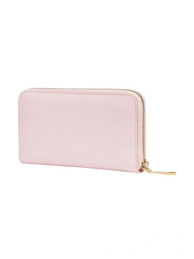 Shop Fendi F Is  Zip-around Wallet In Pink