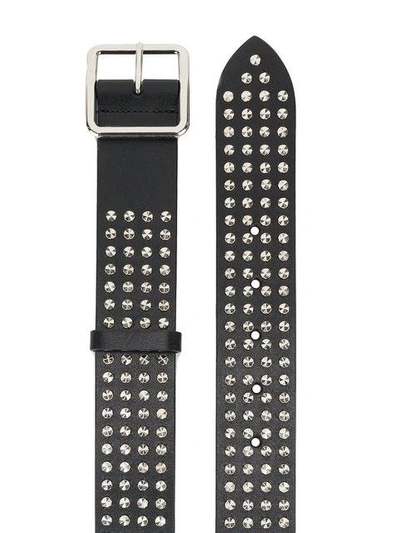 Shop Alexander Mcqueen Studded Belt - Black