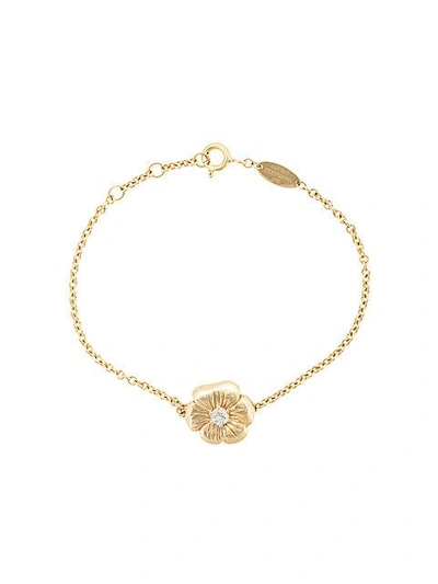 Shop Aurelie Bidermann Floral Topaz Bracelet In Metallic