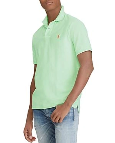 Shop Polo Ralph Lauren Classic Fit Stretch Mesh Polo Shirt In Light Green