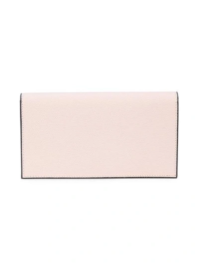 Shop Valextra Twist Lock Wallet - Pink