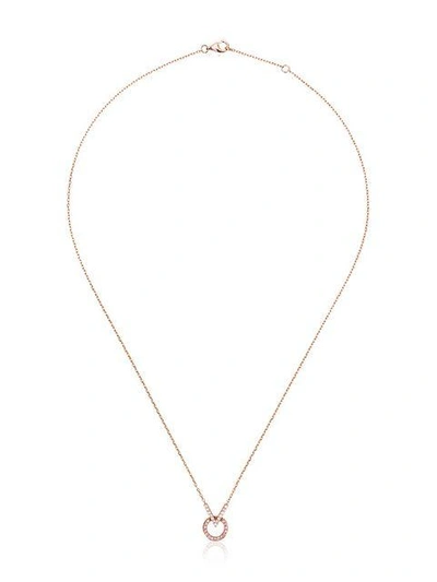 Shop Sabine Getty V Round Diamond And Sapphire Necklace - Metallic