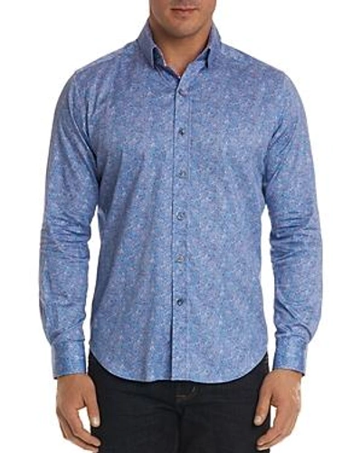 Shop Robert Graham Corey Regular Fit Button-down Shirt In Blue