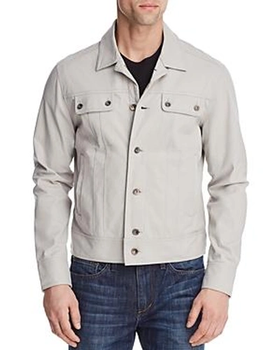 Shop Wrk Liberty Faux Suede Jacket In Light Grey