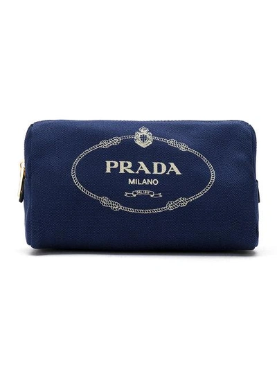 Shop Prada Logo Make-up Bag