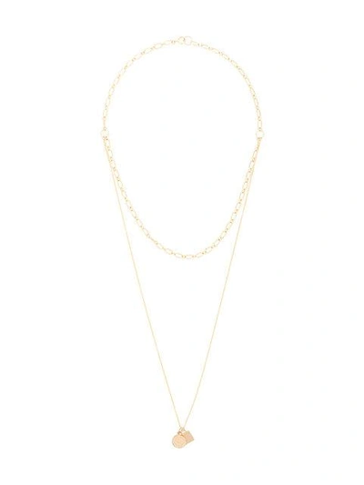 Shop Petite Grand Two Layer Byzantine Necklace - Metallic