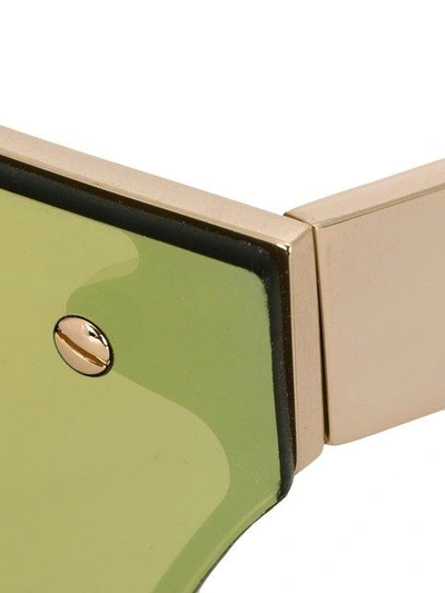 Shop House Of Holland 'lensfighter' Sunglasses - Yellow